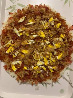 Xôi chiên... Tân đặt là: pizza Vịt Lam.